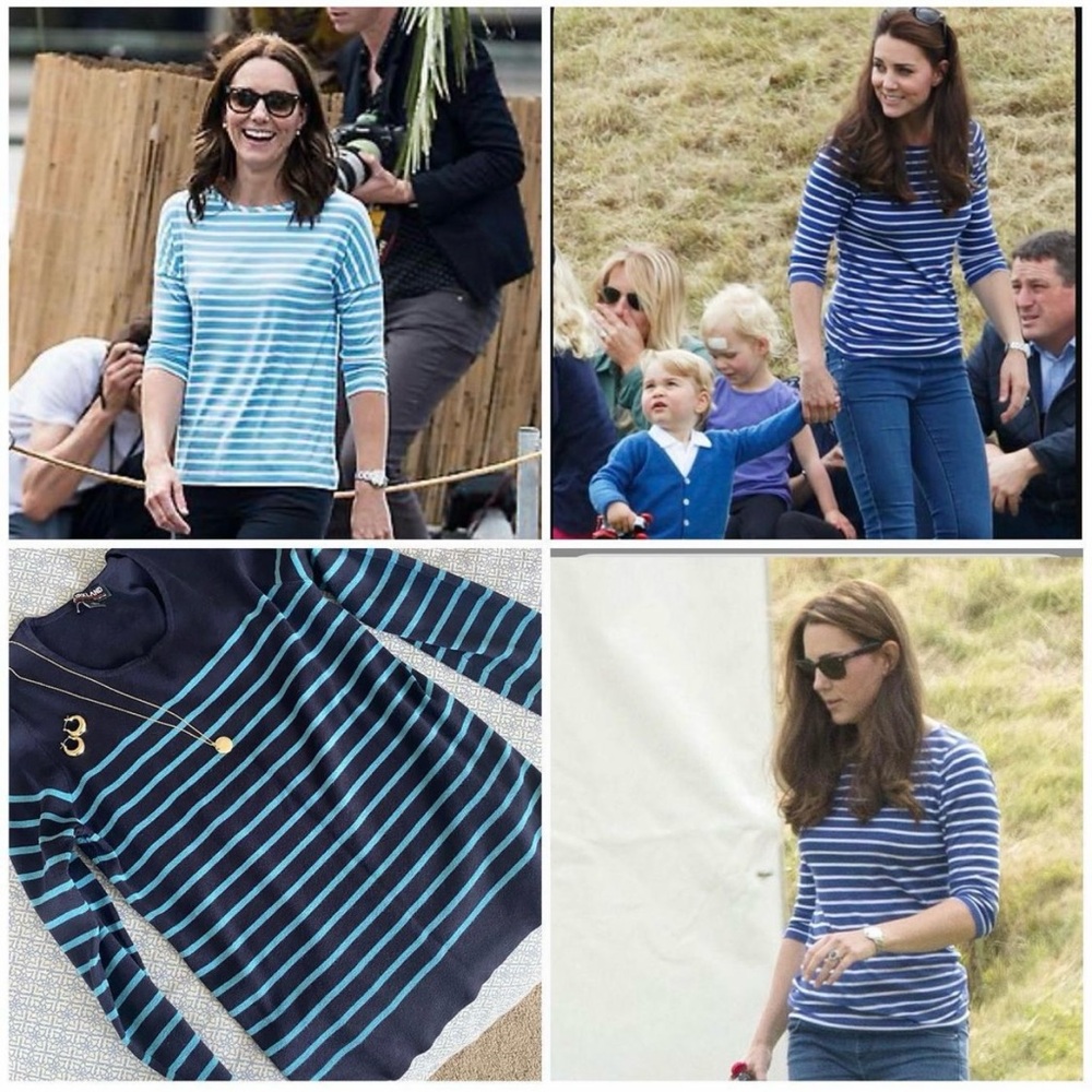 Women’s Blue Striped Sweater